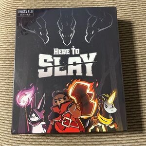 Here to Slay Card & Dice Strategy Game - New In Box Sealed In Plastic